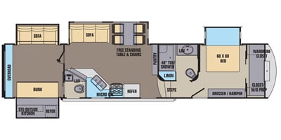 2016 Shasta by Forest River Phoenix Series M-35BH Specs and