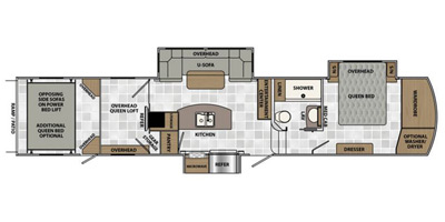 2016 Scorpion by Winnebago Toy Hauler Series M-4013 Specs and