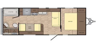 2017 Crossroads RV Z-1 Series M-231 FB Specs and Standard