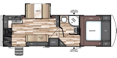 2017 Wildwood by Forest River Heritage Glen Lite Series M-25RKHL