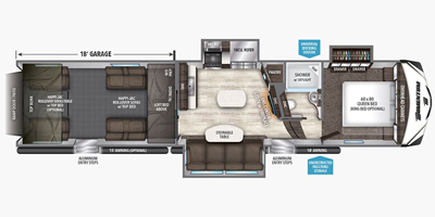 2017 Grand Design Recreational Vehicles Momentum Toy Hauler Series