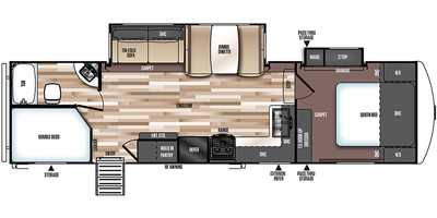 2018 Wildwood by Forest River Heritage Glen Lite Series M-28BHHL