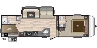 2019 Keystone RV Hideout Series M-281 DBS Specs and Standard Equipment ...