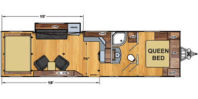 2020 Eclipse Attitude Wide Lite Toy Hauler Series M-28IBG Specs