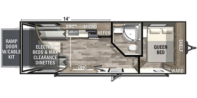 Hyperlite Layout Plan 2020 XLR by Forest River HyperLite Toy Hauler Series M-2414 Specs and ...