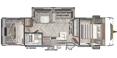 2022 Wildwood by Forest River X-Lite Series M-28VBXL Specs and
