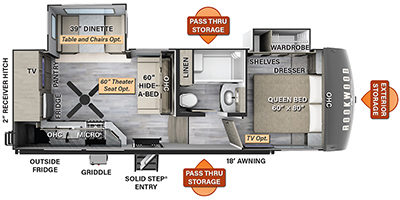 2023 Rockwood by Forest River Signature Series M-2445WS Specs and