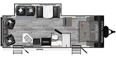 2023 Heartland RVs North Trail Series M-27RLSS Specs and Standard