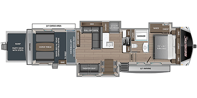 2023 Jayco Seismic Toy Hauler Series M-395 Specs and Standard