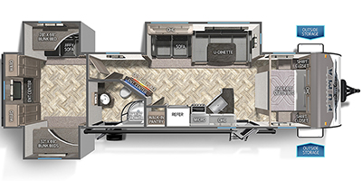 2023 Palomino by Forest River Puma Series M-32DBTS Specs and