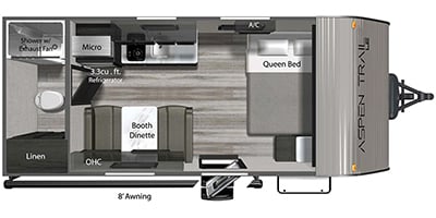 2024 Aspen Trail LE Series M-17RB Specs and Standard Equipment