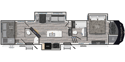 2024 Heartland RVs Bighorn Traveler Series M-37TB Specs and Standard ...