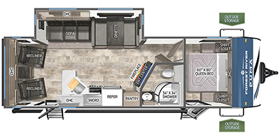 2025 Palomino by Forest River Puma Series M-27RLSS Specs and