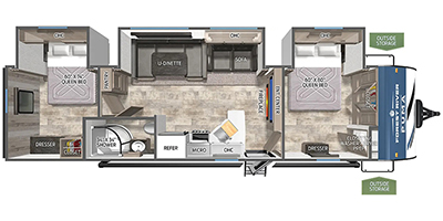 2025 Palomino by Forest River Puma Series M-32RBFQ-2B Specs and